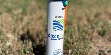 Nordic-powered land irrigation sensor enables remote water level notifications