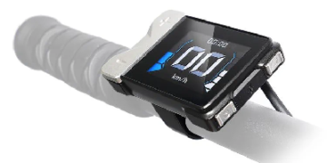 Nordic-powered electric bike controller displays and transmits riding metrics