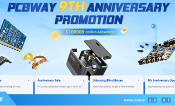 PCBWay 9th Anniversary Promotion