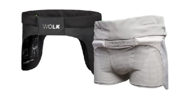 Nordic-powered inflatable hip airbag helps reduce the severity and impact of falls