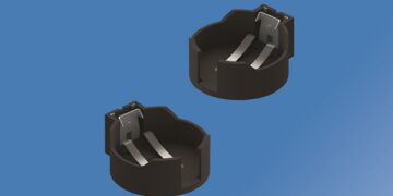 New, Space-Saving, Top-Loading 24mm Lithium Coin Cell Holder