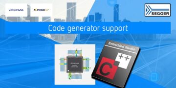 Renesas launches integrated code generator support for new 32-bit RISC-V MCU with SEGGER Embedded Studio