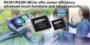 Renesas Introduces New RX261/RX260 Group MCUs with Outstanding Power Efficiency, Advanced Touch Functions and Robust Security