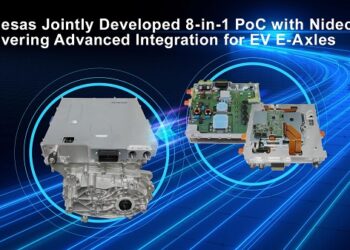 Renesas and Nidec Announce World’s First 8-in-1 MCU for E-Axle Systems in Electric Cars
