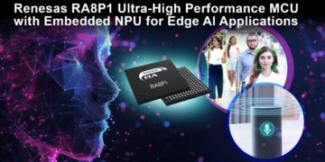 Renesas Sets New MCU Performance Bar with 1-GHz RA8P1 Devices with AI Acceleration