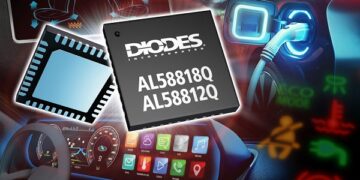 Diodes Incorporated I2C/SPI Programmable 18-/12-Channel Linear LED Drivers