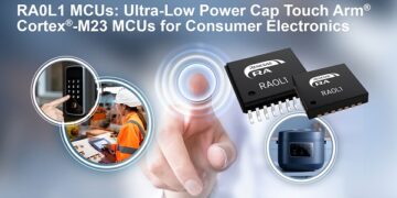 Renesas Adds Capacitive Touch to Ultra-Low-Power RA0 MCUs