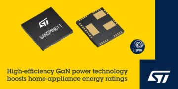 STMicroelectronics’ new GaN ICs platform for motion control boosts appliance energy ratings
