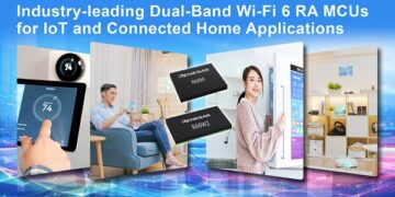 Renesas Launches New Wi-Fi 6 and Wi-Fi/Bluetooth Low Energy MCUs for IoT Devices