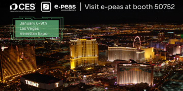 CES 2026: e-peas to debut AEM15820, industry’s first PMIC capable of harvesting full-range of hybrid indoor-outdoor PV cells