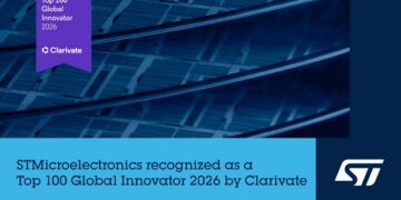 STMicroelectronics recognized as Top 100 Global Innovator 2026