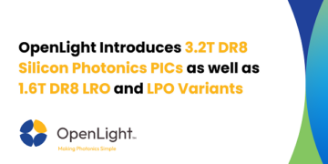 OpenLight Introduces 3.2T DR8 Silicon Photonics PICs as well as 1.6T DR8 LRO and LPO Variants