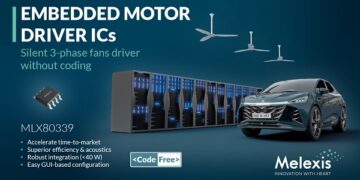 Melexis Enables Fast, Code-Free Three-Phase Fan Design with Intuitive Motor Driver