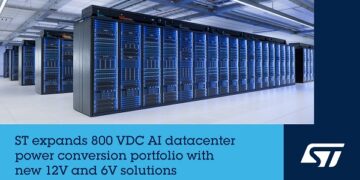 STMicroelectronics expands 800 VDC AI datacenter power conversion portfolio with new 12V and 6V architectures in collaboration with NVIDIA