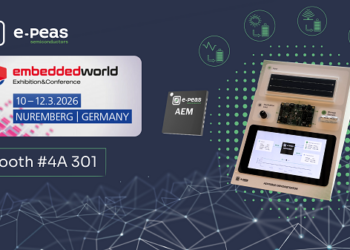 e‑peas to showcase a simplified path to powering the Ambient IoT at Embedded World: Booth #4A 301