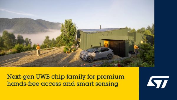 STMicroelectronics propels new era of ultra-wideband technology for automotive and smart device applications