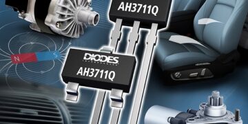 High-Sensitivity Hall Effect Latch from Diodes Incorporated Enhances Position Sensing in Automotive Motor Control Systems
