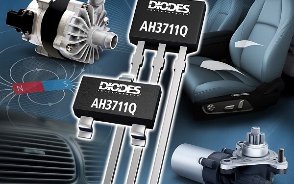 High-Sensitivity Hall Effect Latch from Diodes Incorporated Enhances Position Sensing in Automotive Motor Control Systems