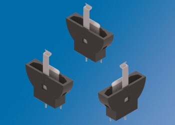 Locking Vertical Entry Coin Cell Battery Holder
