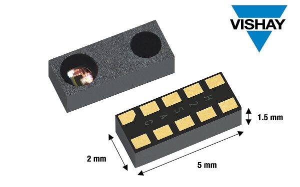 Vishay Intertechnology High Sensitivity Proximity Sensor Offers Medium Distance Detection Up to 600 mm in Compact Package
