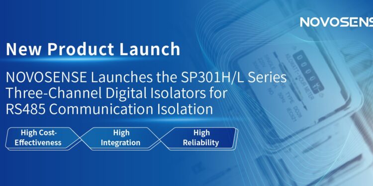 NOVOSENSE Launches the SP301H/L Series Three-Channel Digital Isolators