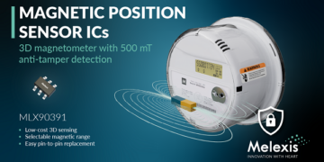 Melexis Tackles Utility Anti-Tampering with Low-Cost 500 mT-Range 3D Magnetometer