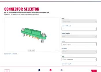 Harwin Launches Online Connector Selection Platform to Reduce Complexity in Design and Prototyping Phase