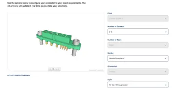 Harwin Launches Online Connector Selection Platform to Reduce Complexity in Design and Prototyping Phase