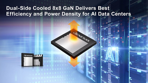 Renesas Launches Industry’s First Dual-side-cooled 650V GaN Device for AI Data Centers