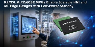 Renesas Launches New MCUs for Human Machine Interface and IoT Edge Systems