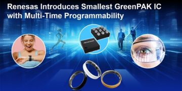 Renesas Launches Industry’s Smallest GreenPAK Mixed Signal Devices for Wearable and Portable Electronics