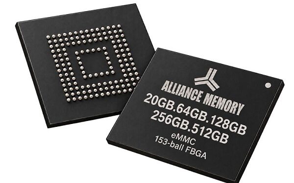 Alliance Memory Expands eMMC Offering With New 20GB, 64GB, 128GB, 256GB, and 512GB Industrial-Grade Solutions