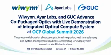 Wiwynn, Ayar Labs, and GUC Advance Co-Packaged Optics with Live Demonstration of Integrated Optical Compute System at OCP Global Summit 2026