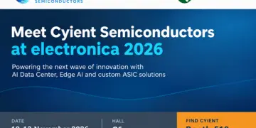 Cyient Semiconductors showcases AI Data Center Power, Edge AI and custom ASIC solutions at electronica 2026