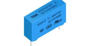 TDK introduces compact Y1 safety capacitors for operations up to 500 V (AC) and +125 °C