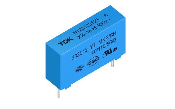 TDK introduces compact Y1 safety capacitors for operations up to 500 V (AC) and +125 °C